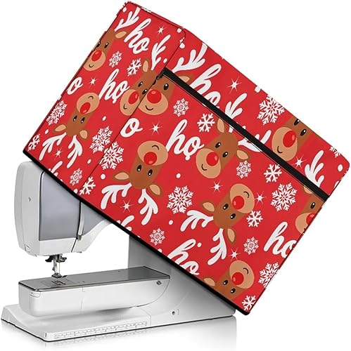 Miniatura 114 de Mumeson Cubierta antipolvo para máquina de coser de gatos negros con flores, para la mayoría de máquinas de coser estándar, plegable, duradera