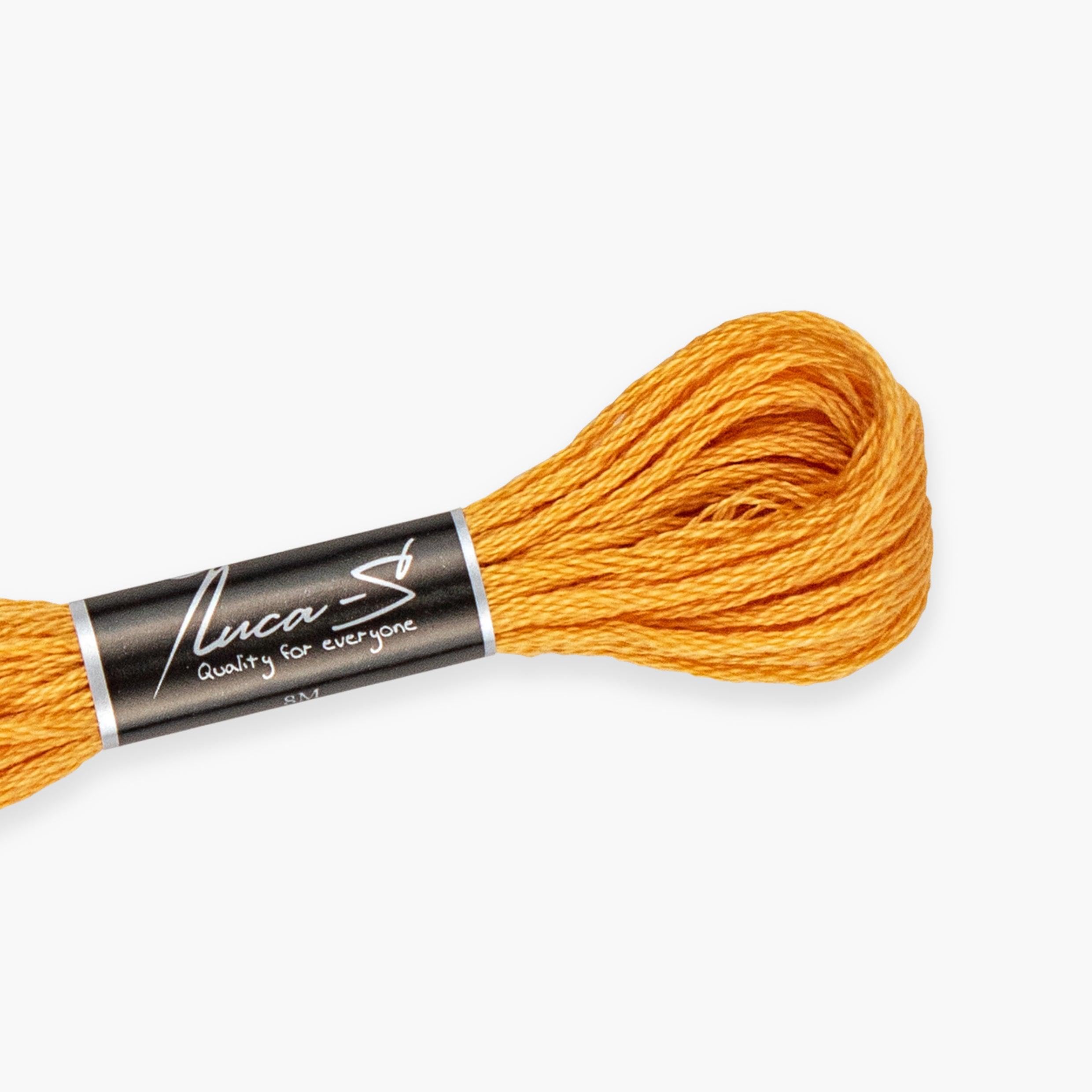 Premium Embroidery Thread Luca-S, 100% Giza Cotton, Oeko TEX Certified Stranded Cotton - 354 / DMC 3854 / Anchor 313 — image 1