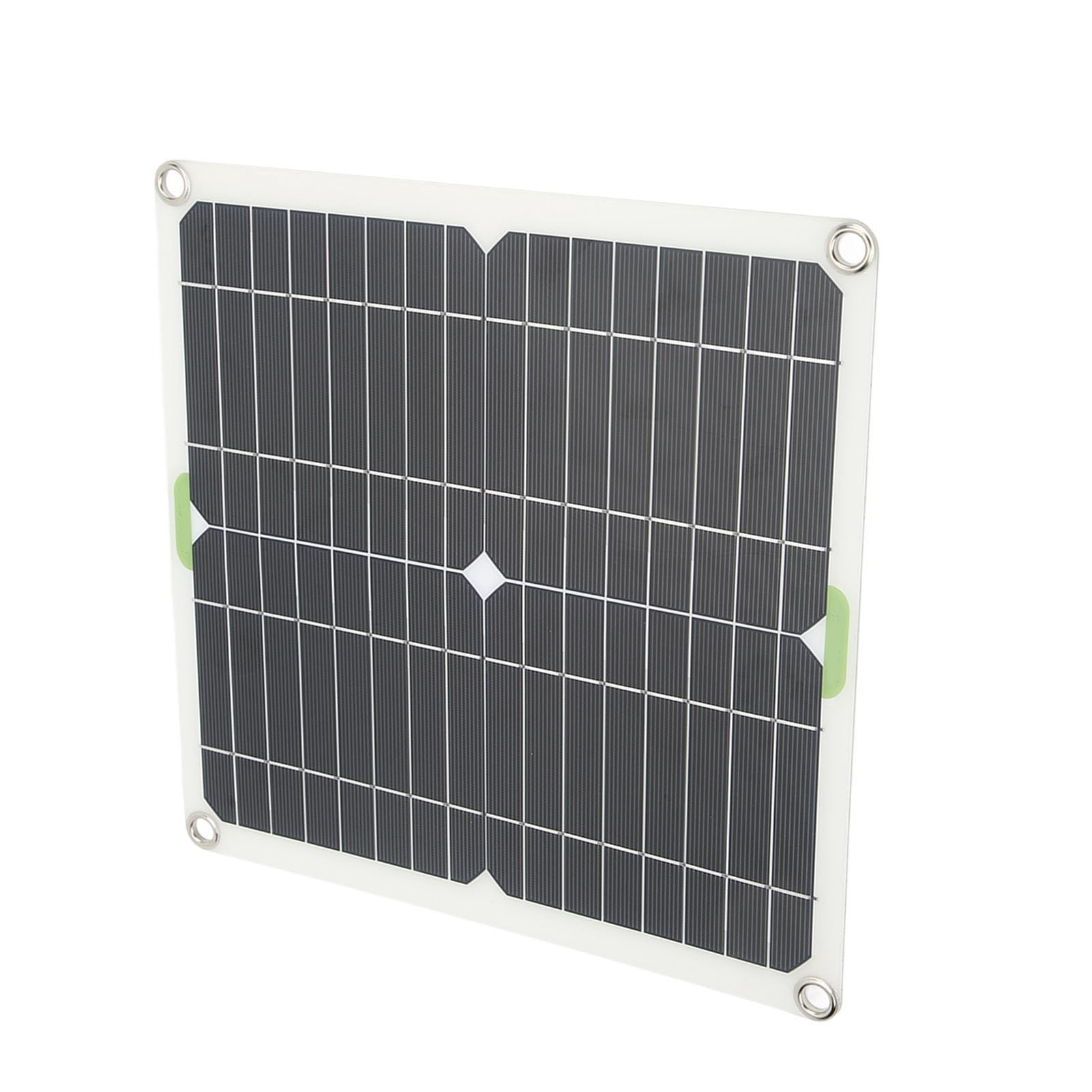 Pannello Solare Monocristallino 200W Kit Completo con Accessori per Campeggio, Barca, Alimentazione Esterna, Cavo Accendisigari e Clip Batteria Inclusi