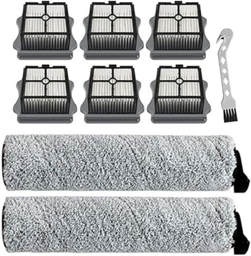 Brush Roll and Vacuum Filter, Compatible for TINECO IFLOOR, IFLOOR3, Floor One S3 Hardwood Floors Wet Dry Vacuum Cleaner Parts