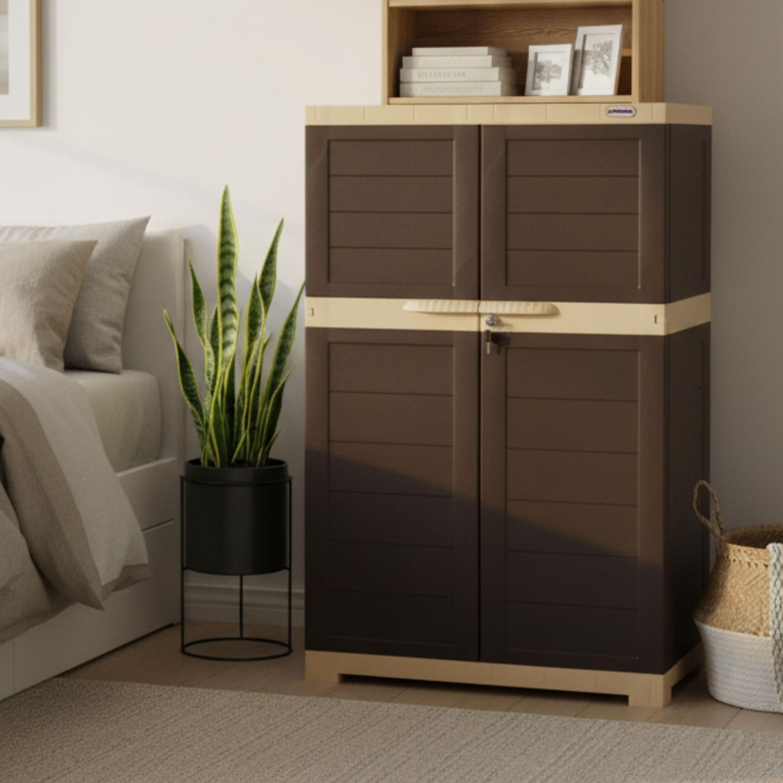 Prima Alfa-Deluxe Plastic Cabinet with Extension for More Storage