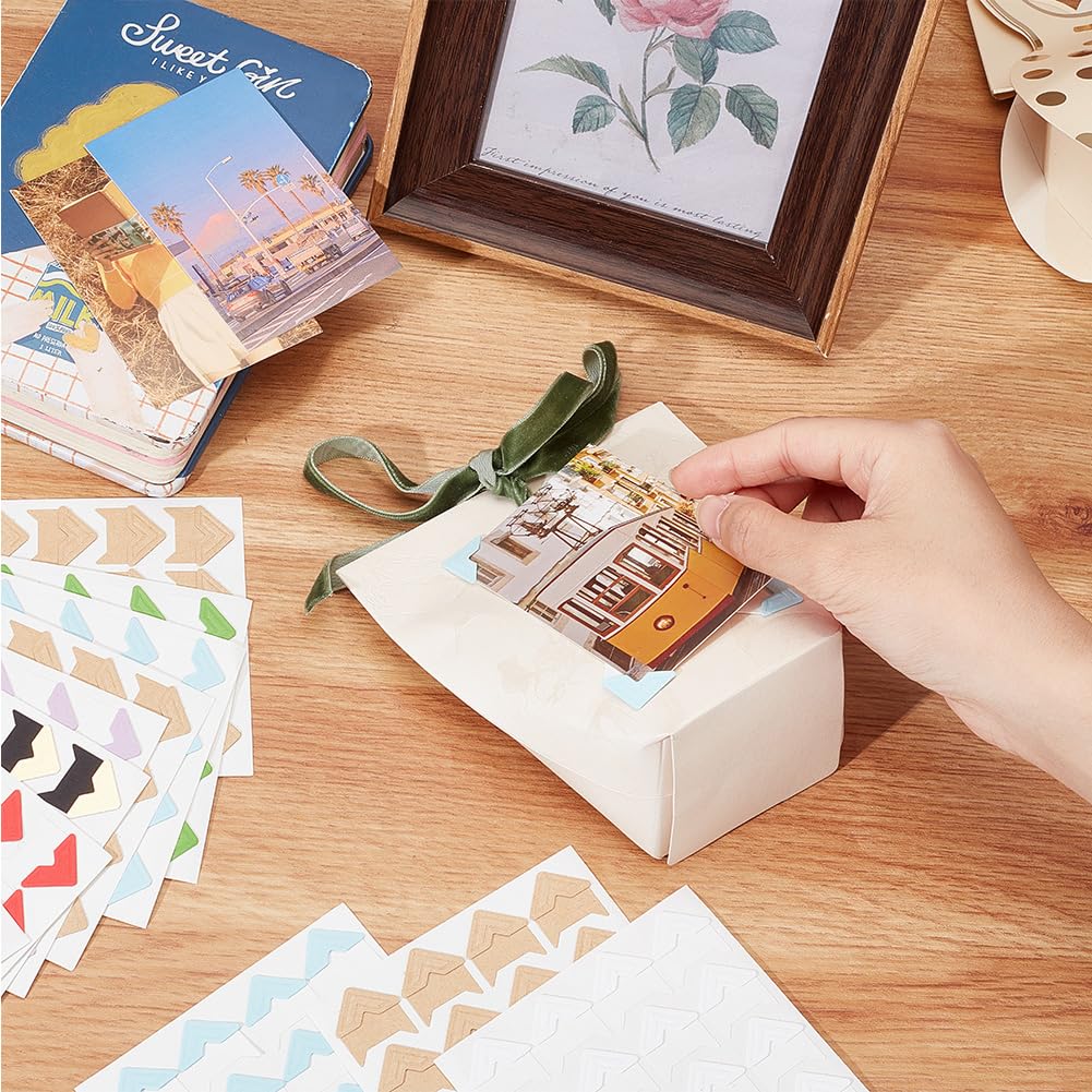 Angoli Adesivi Per Foto - 360 Pezzi, Carta Kraft, Per Album E Scrapbooking