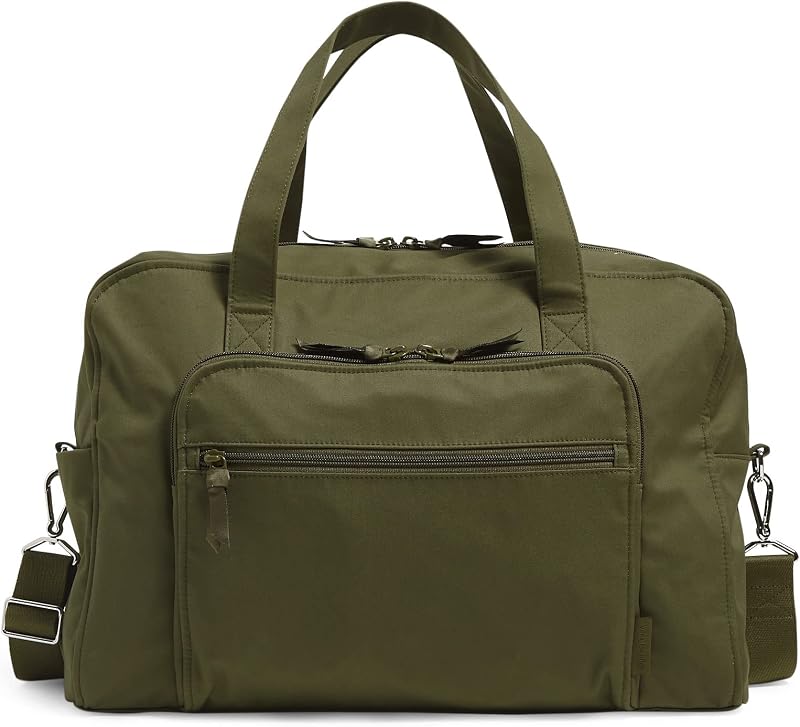 Bolsa de viaje Weekender de algodón para mujer, Climbing Ivy Green, talla única