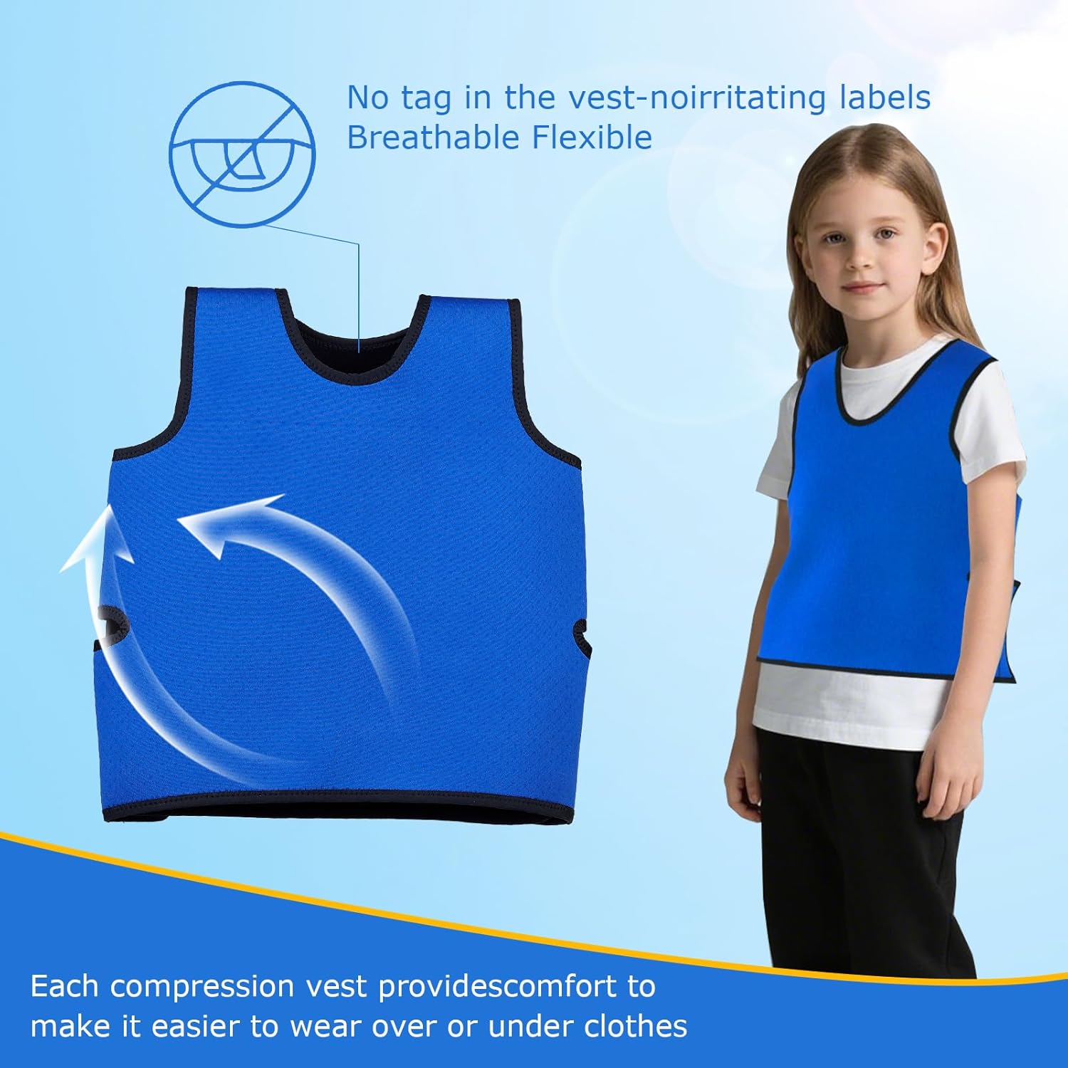 Gilet Lesté Pour Enfants Atteints D'autisme, De TDAH Ou De Traitement Sensoriel - Canada