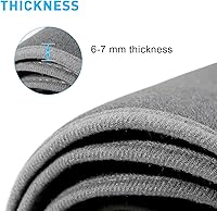 Vista 4 de Protector para tablero para Toyota Camry Accesorios 2007 2008 2009 2010 2011 Protector de tablero a medida de felpa (Gris oscuro)