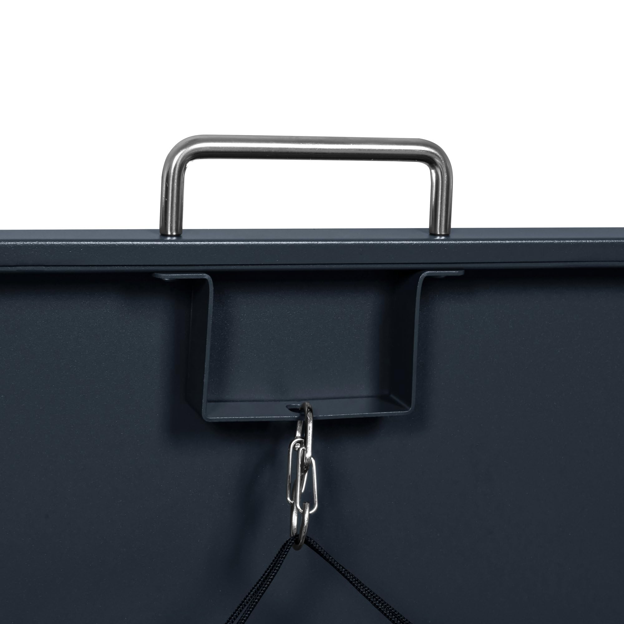 Zelsius Edelstahl Mülltonnenbox 4 Tonnen | 120-240 Liter | Anthrazit RAL 7016 | inkl. Erweiterungsmöglichkeit | Garten Müllhaus, Mülltonnenbox 4er, Aufbewahrungsbox für Mülltonnen