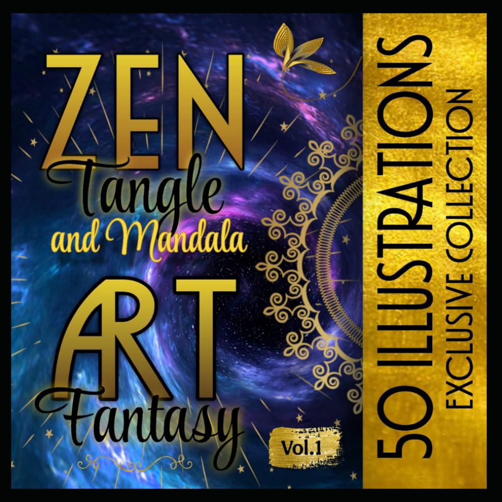 Zen Tangle and Mandala Art Fantasy: English Edition