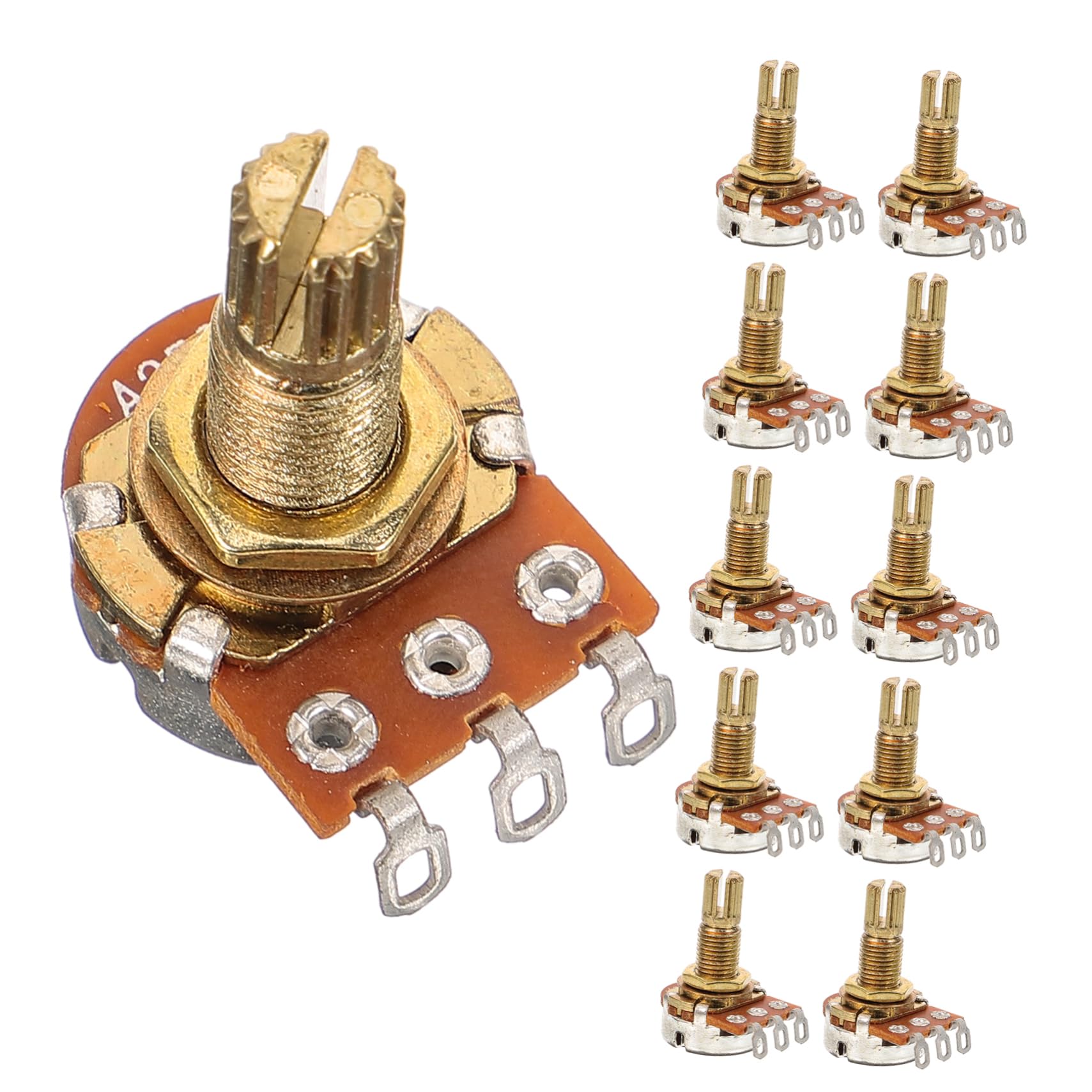 Toyvian 40 potencjometr gitarowy metalowa gitara części i akcesoria do gitar gitary akcesoria gitarowe dla dorosłych zestaw potencjometrów audio elektroniczny Składnik Pakiet