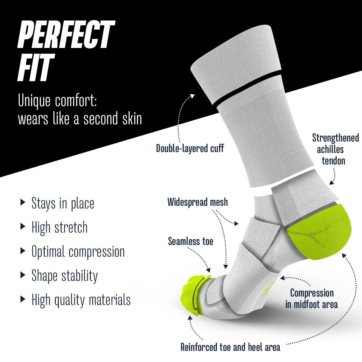 INCYLENCE ULTRALIGHT Laufsocken für Damen und Herren, atmungsaktiv und sehr dünn, 1 Paar