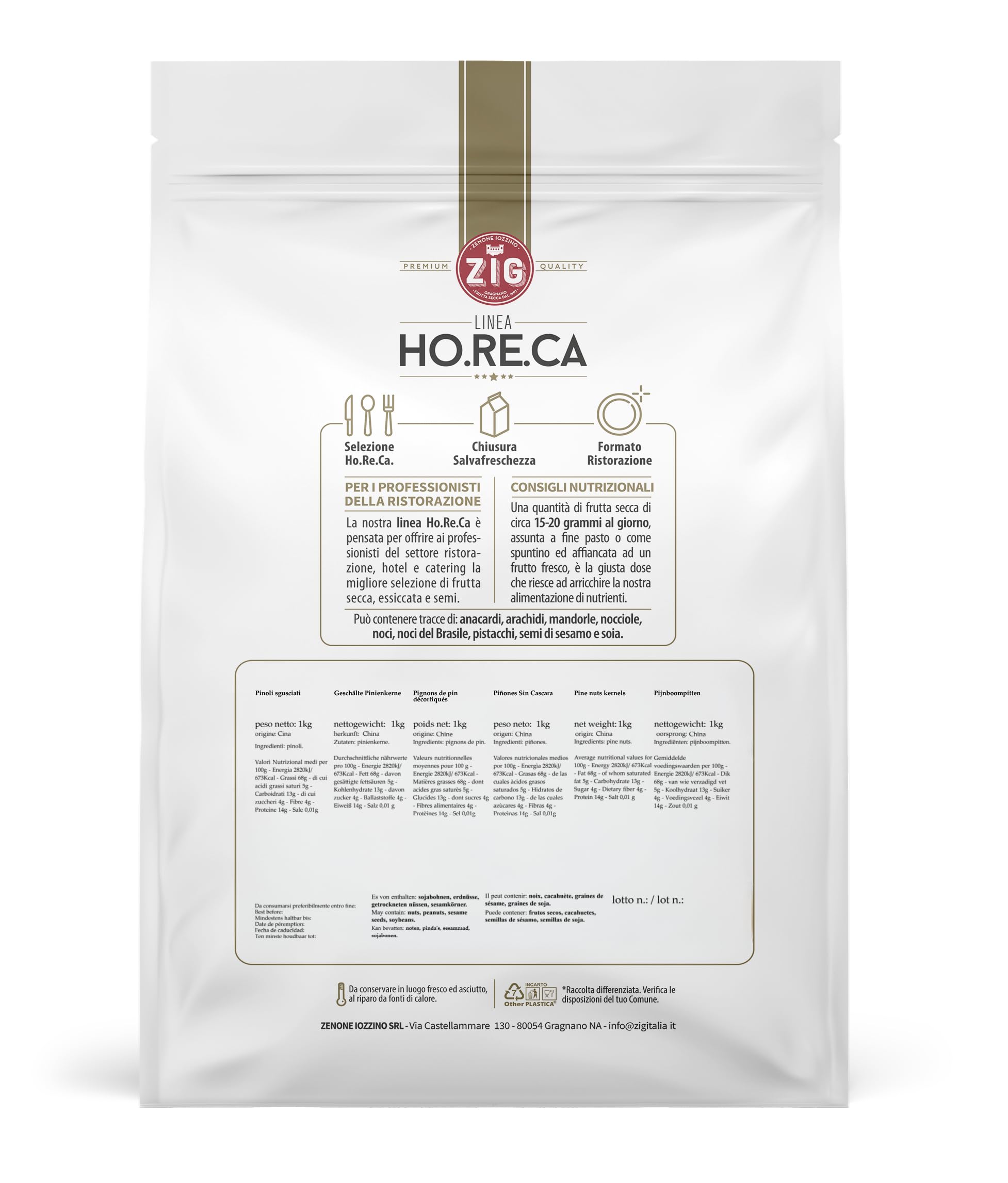 ZIG - HORECA - piñones sin cascara 1 Kg