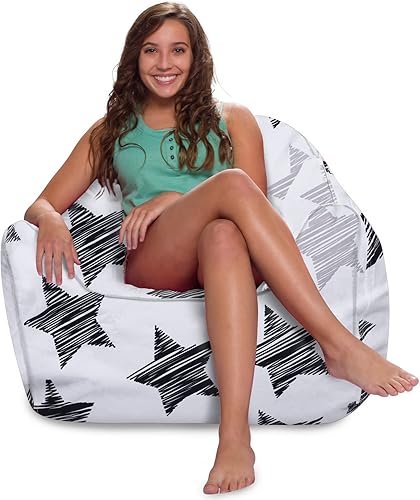 Miniatura 804 de Posh Creations Puf estructurado cómodo para jugar, leer y ver la televisión, Malibu Lounge, tela de lona para colorear, criaturas Criaturas de tela