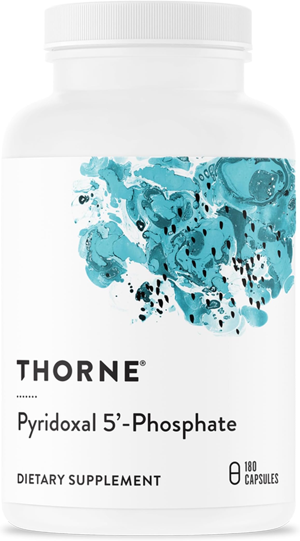 THORNE - Pyridoxal 5'-Phosphate - Bioactive Form of Vitamin B6 for Energy Production* - Vitamin B6 (Pyridoxine) Supplement - Third-Party Certified - Gluten, Dairy & Soy-Free - 180 Capsules