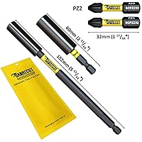 Vista 2 de 4 piezas SabreCut SCRK1 magnéticas 2 23/64 pulgadas y 5 63/64 pulgadas soporte profesional para puntas de impacto con 2 puntas de impacto PZ2 de 1