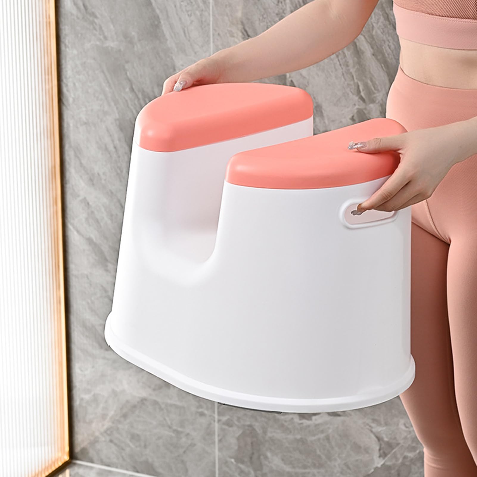 Silla de baño, Silla de Ducha portátil | Silla de Ducha Antideslizante | Resistente al Agua - Banco de baño para Ancianos Herramienta de Seguridad para baños