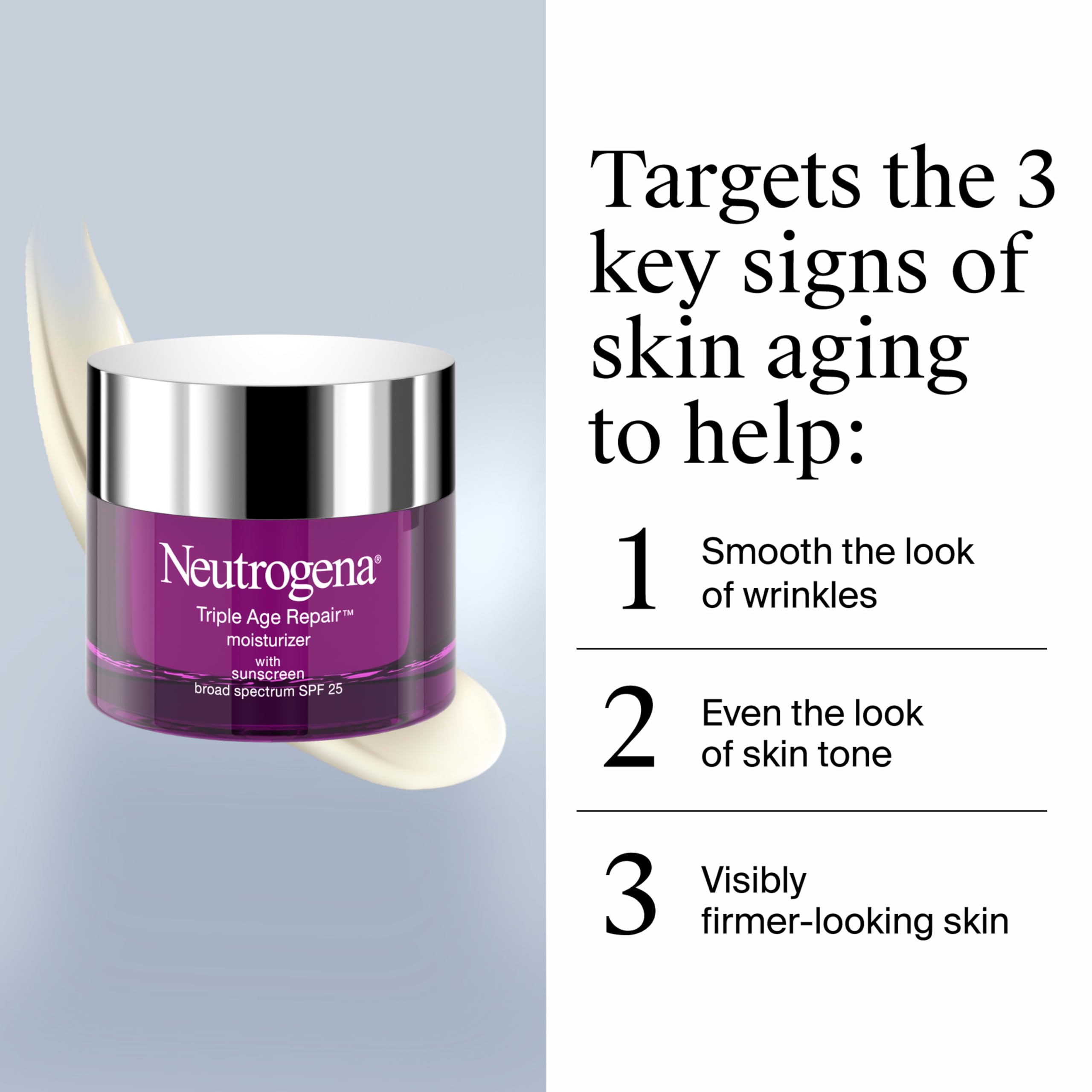Amazon.com: Neutrogena Triple Age Repair Face Moisturizer - with