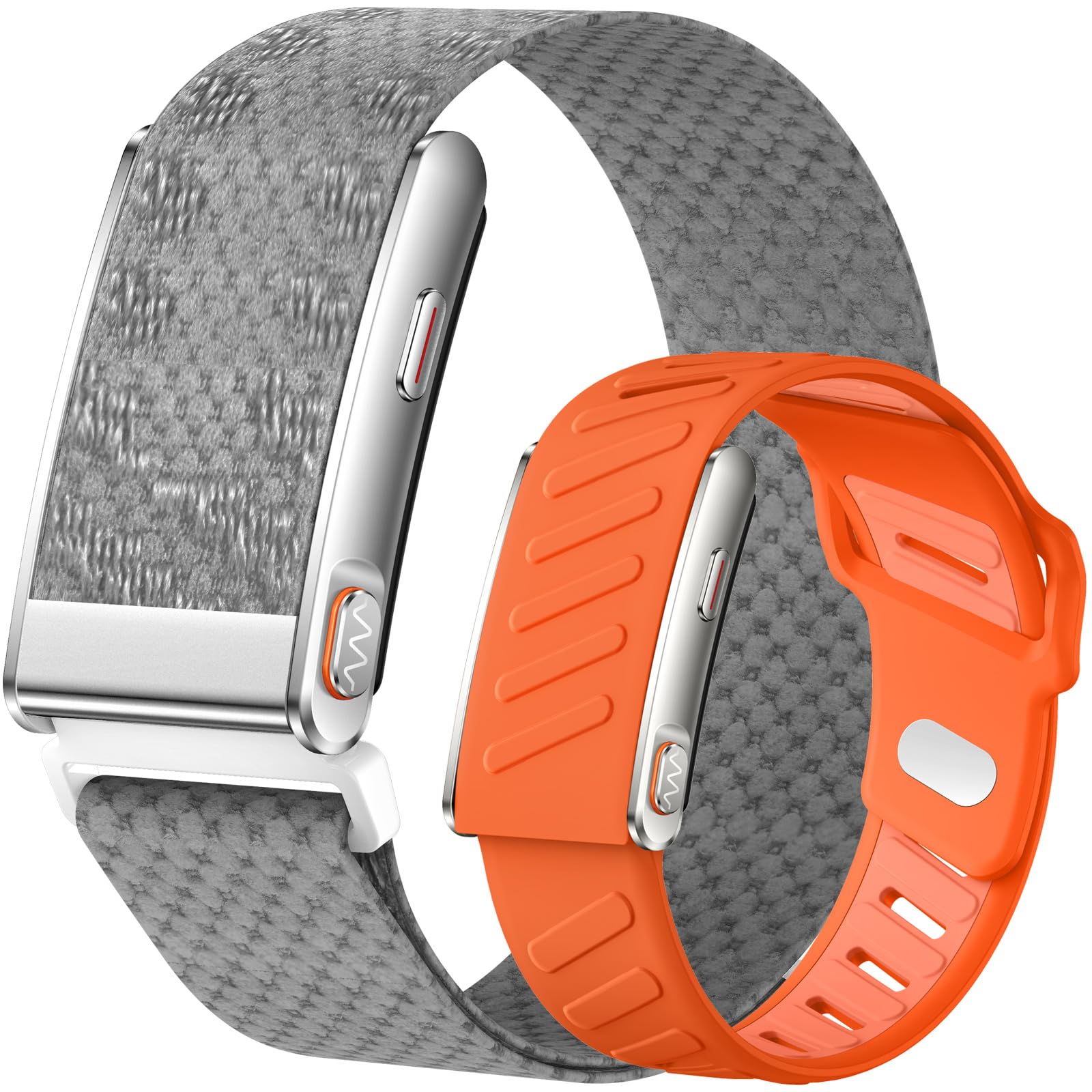 Aktivitätstracker Fitness Tracker ohne Display Fitness Armband Pulsmesser | Blutdruck Herzfrequenzmesser HRV SpO2 Schrittzähler 120+ Sportmodi Schlaftracker Smart Band Zwei Armbänder Kein Abo