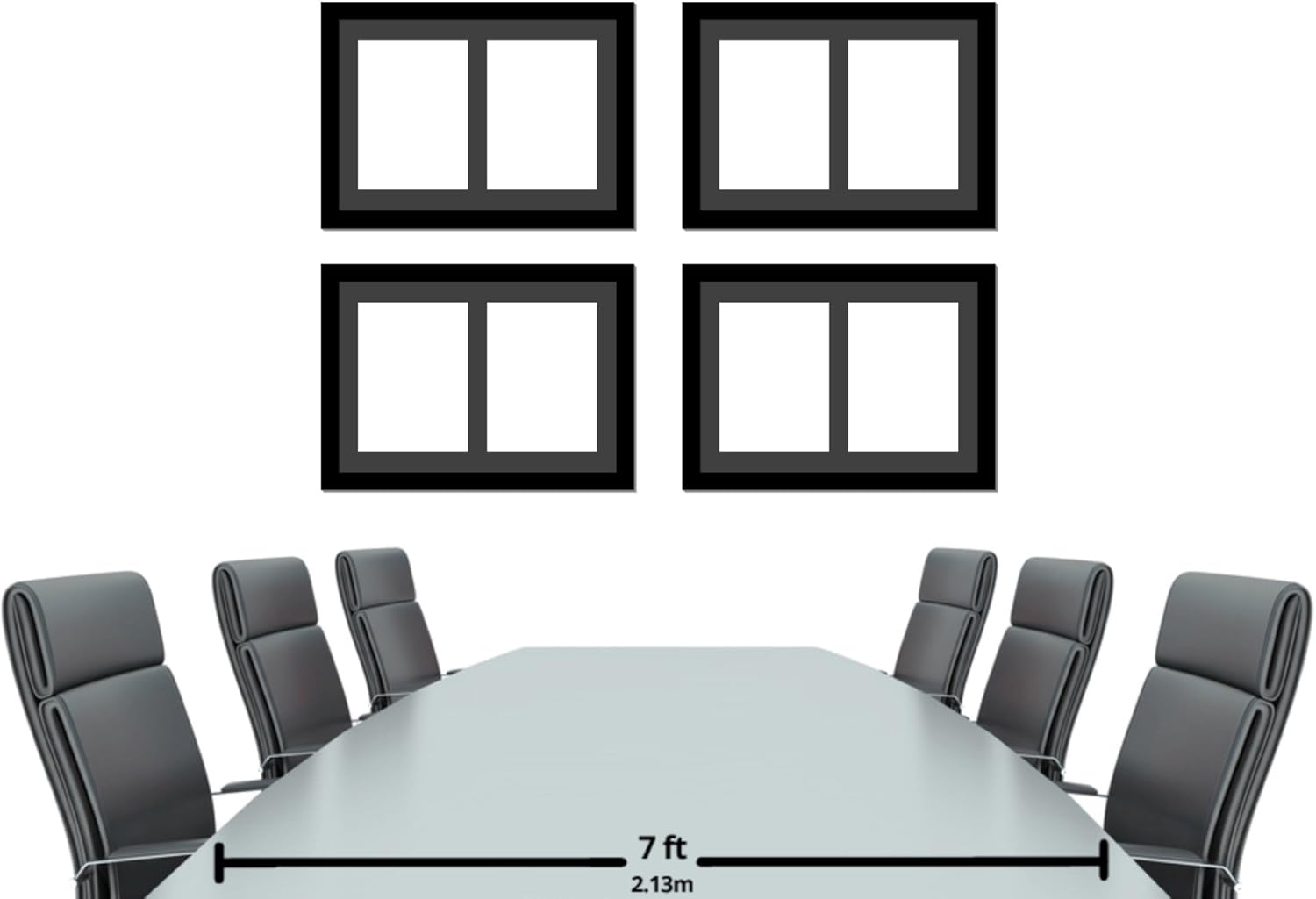 Creative Picture Frames [1420bk-b] Double Magazine Frame Holds Magazines Measuring 8 by 10 7/8-inches, Black/White Core Matting with Installed Hangers