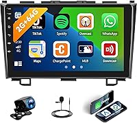 Vista 9 de 2G+64G Android 13 Radio de coche estéreo para Honda CRV 2007-2011 con CarPlay Android Auto, 7 pulgadas HD pantalla táctil GPS WiFi Bluetooth EQ