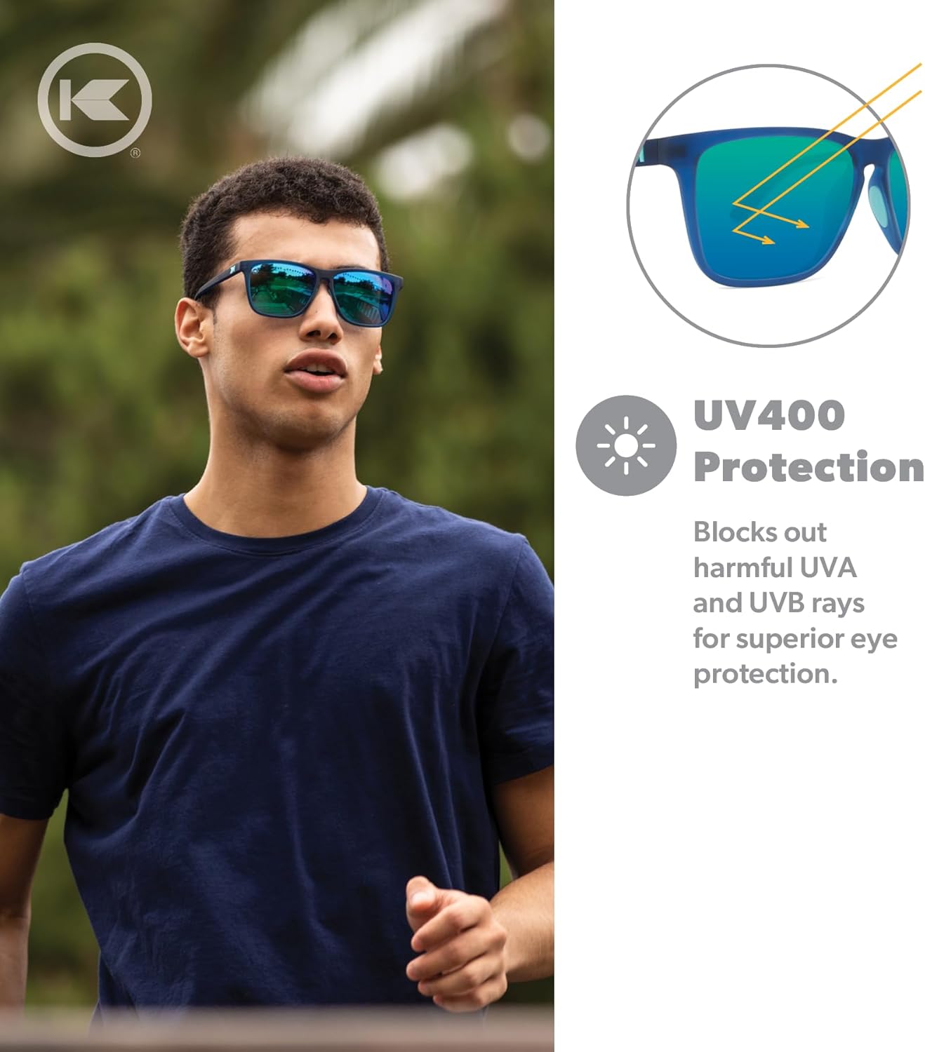 Knockaround Fast Lanes Sport Polarized Lightweight Sunglasses for Men & Women - UV400 Protection - Running - Image 5