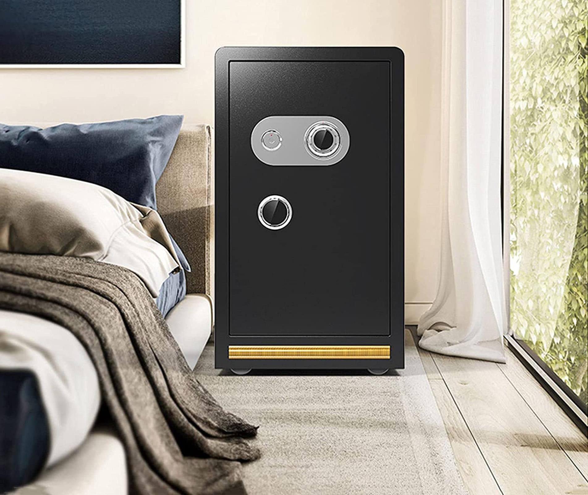 RLKHXBS Safe,Home Safe, Security Safe Home and Office Fireproof and Anti-Theft Lockers Key Password Mechanical
