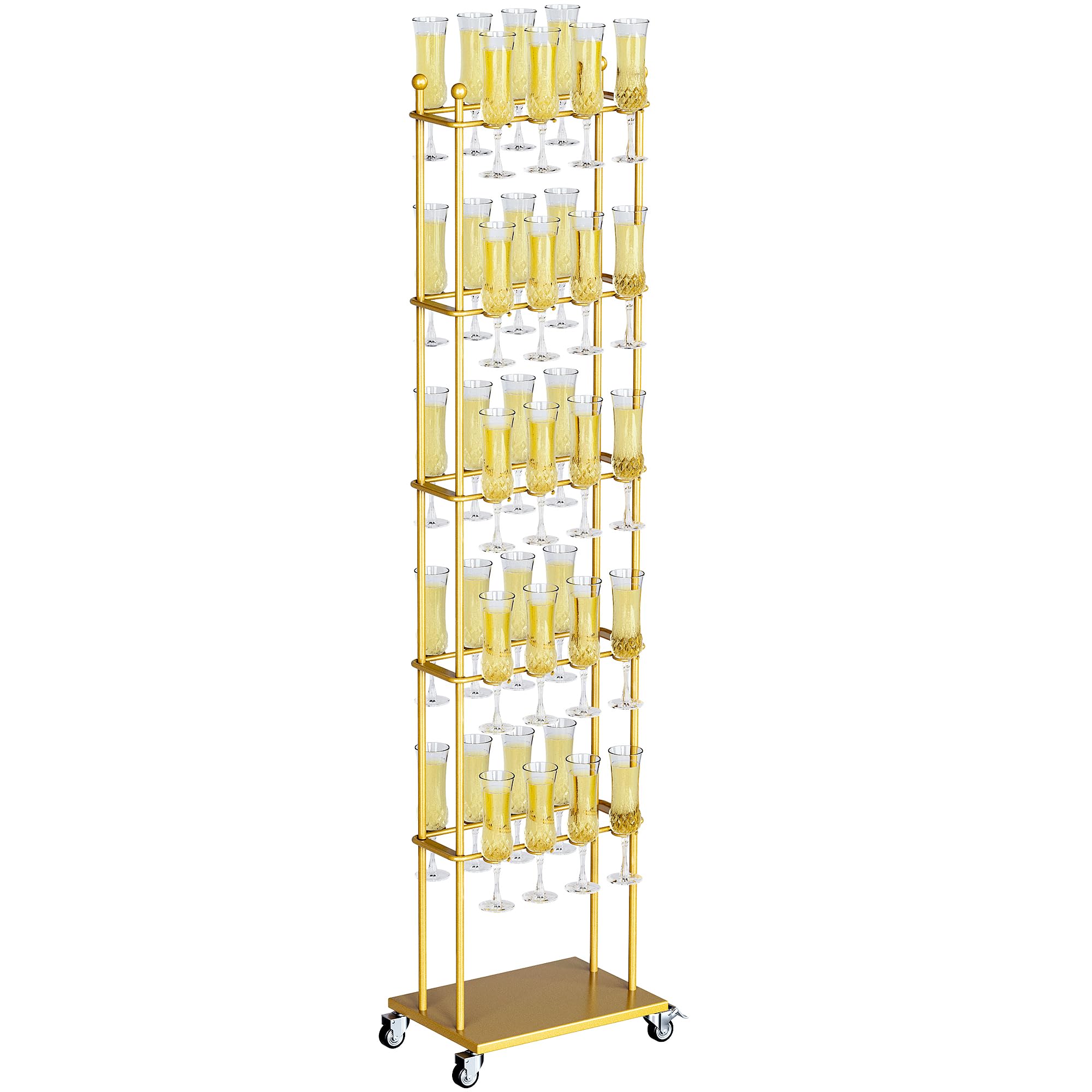 uyoyous Tour de boissons à champagne 5 étages amovible 1,7 x 0,42 x 0,3 m