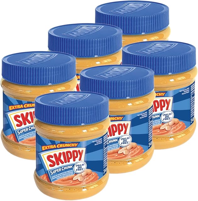 Skippy Super Crunch masło orzechowe (340 g) - opakowanie 6 sztuk