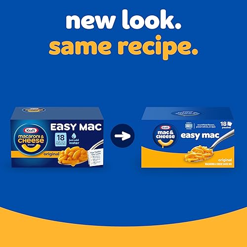 Vista 13 de Kraft Easy Mac Original Macarrones & Cheese Cena apta para microondas (6 paquetes)