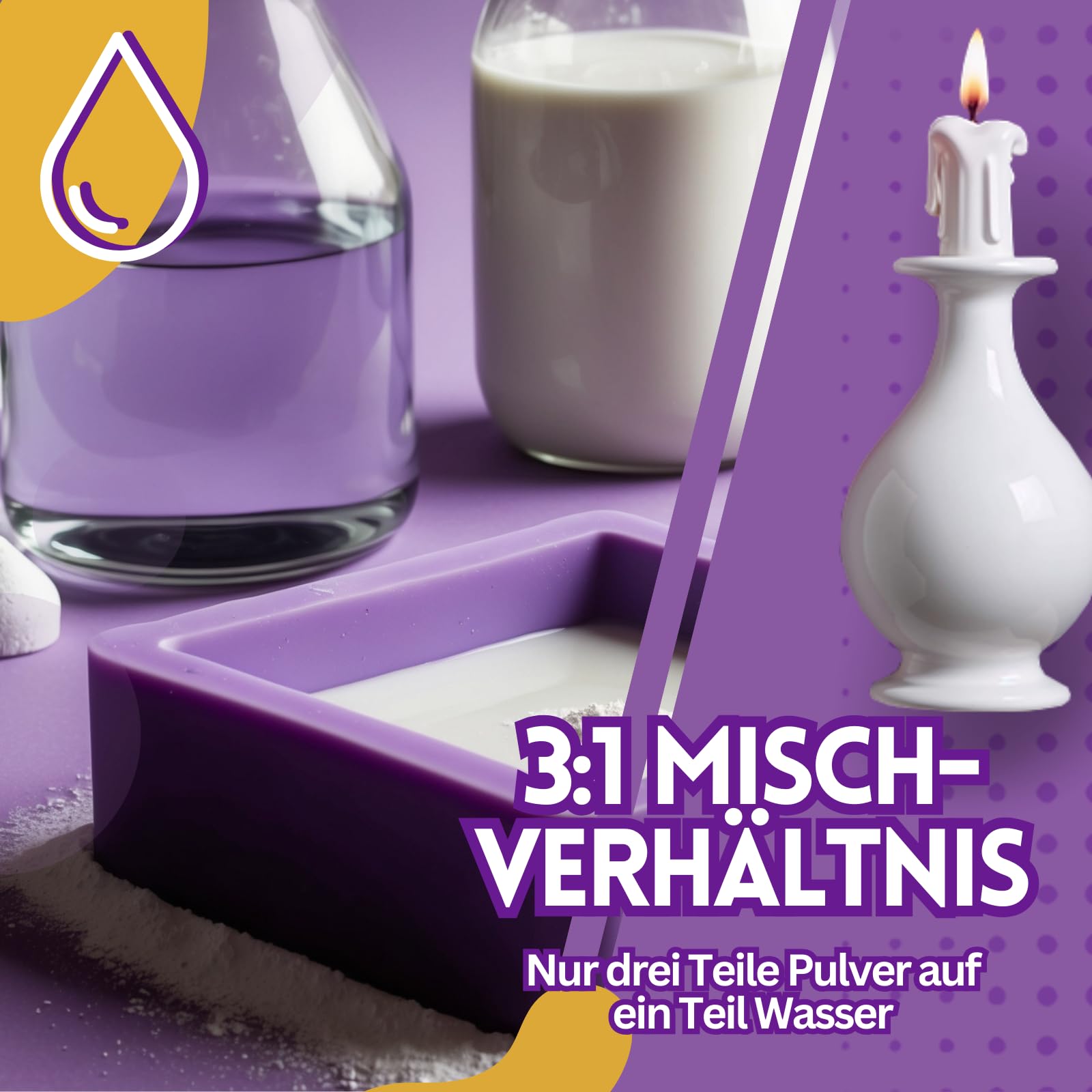 TFC Xyraflix Gießmasse weiß 3:1 – 20 kg - Premium Gips für Kunst, Handwerk & Modellbau – Ideal für detailreiche Abgüsse – Made in Germany