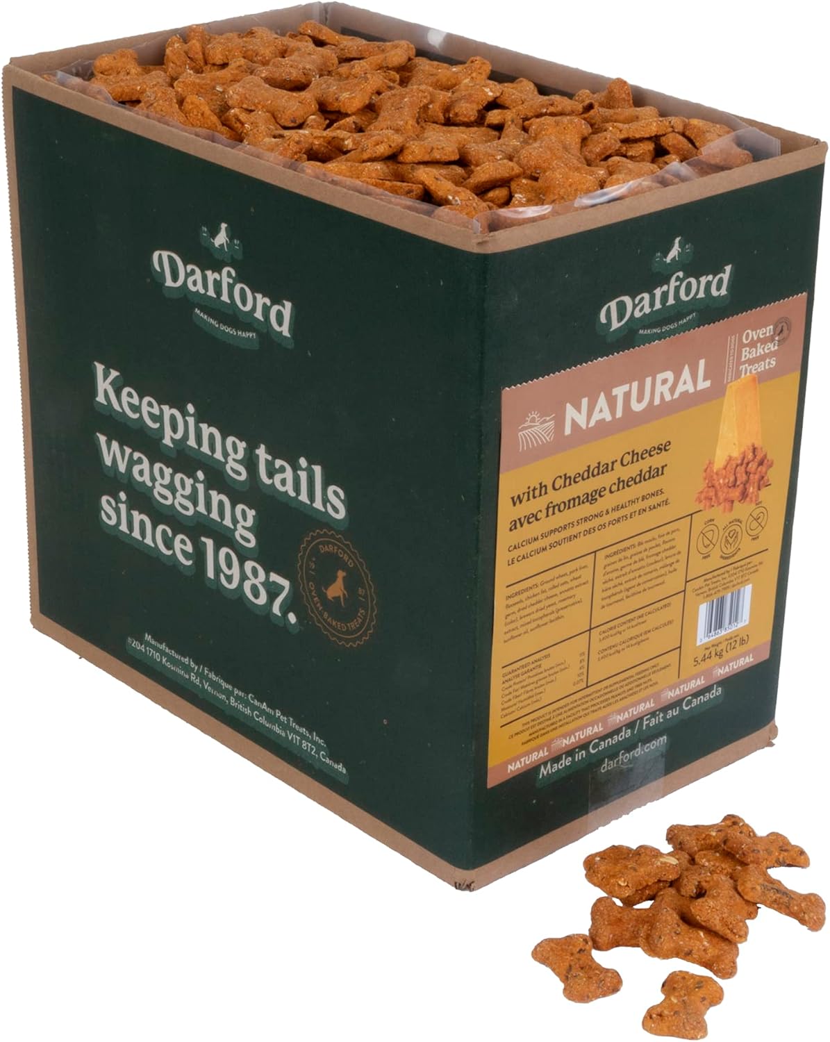 Naturals Oven Baked Dog Treats with Cheddar Cheese Minis, 12 lb