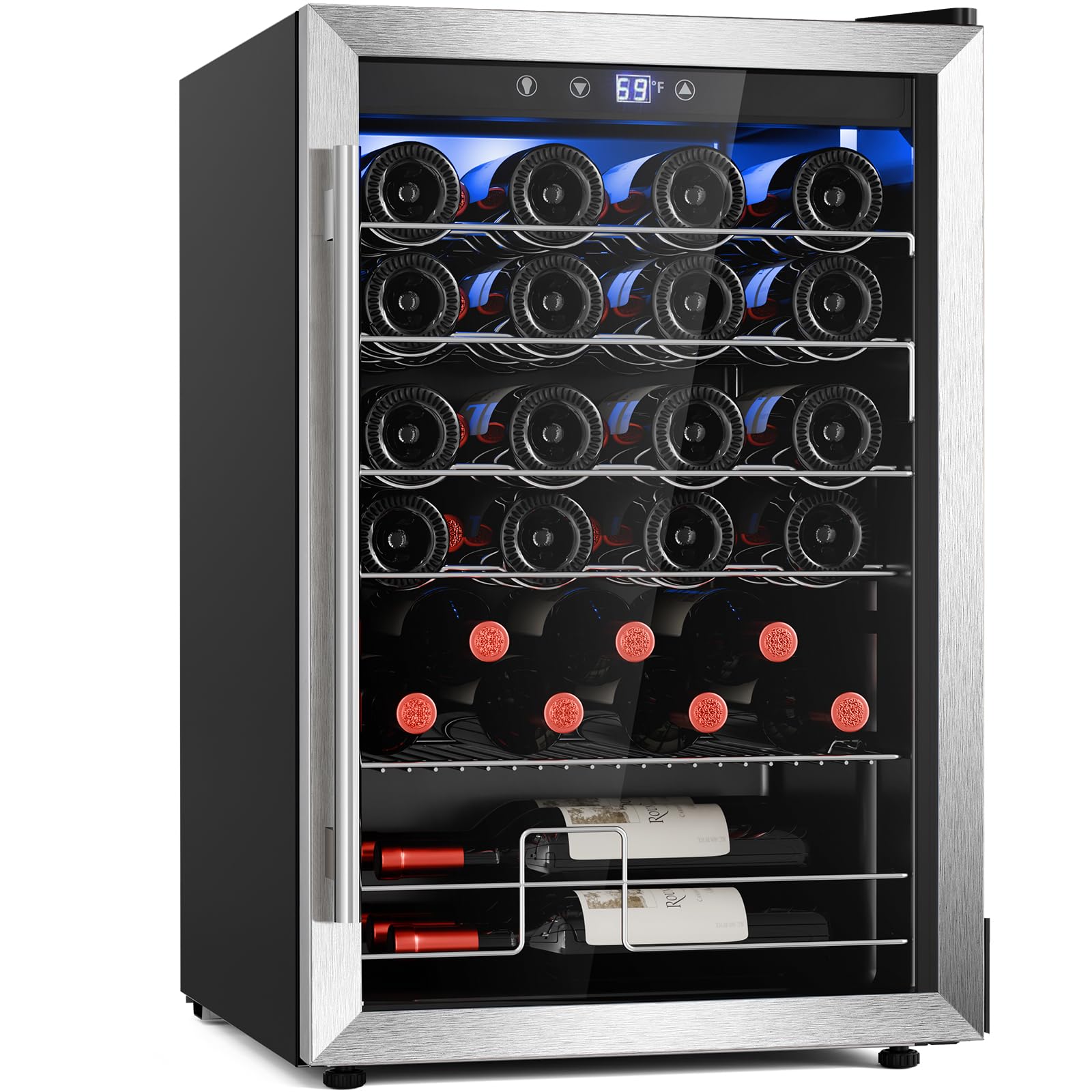 Antarctic Star 58128RWC1 4.5 cu ft Wine Cooler Black