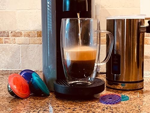 Miniatura 5 de My-Cap Cápsulas de silicona – Compatible con cápsulas Nespresso Vertuo – Tapón de cápsulas de café reutilizables, de grado alimenticio y sin BPA –