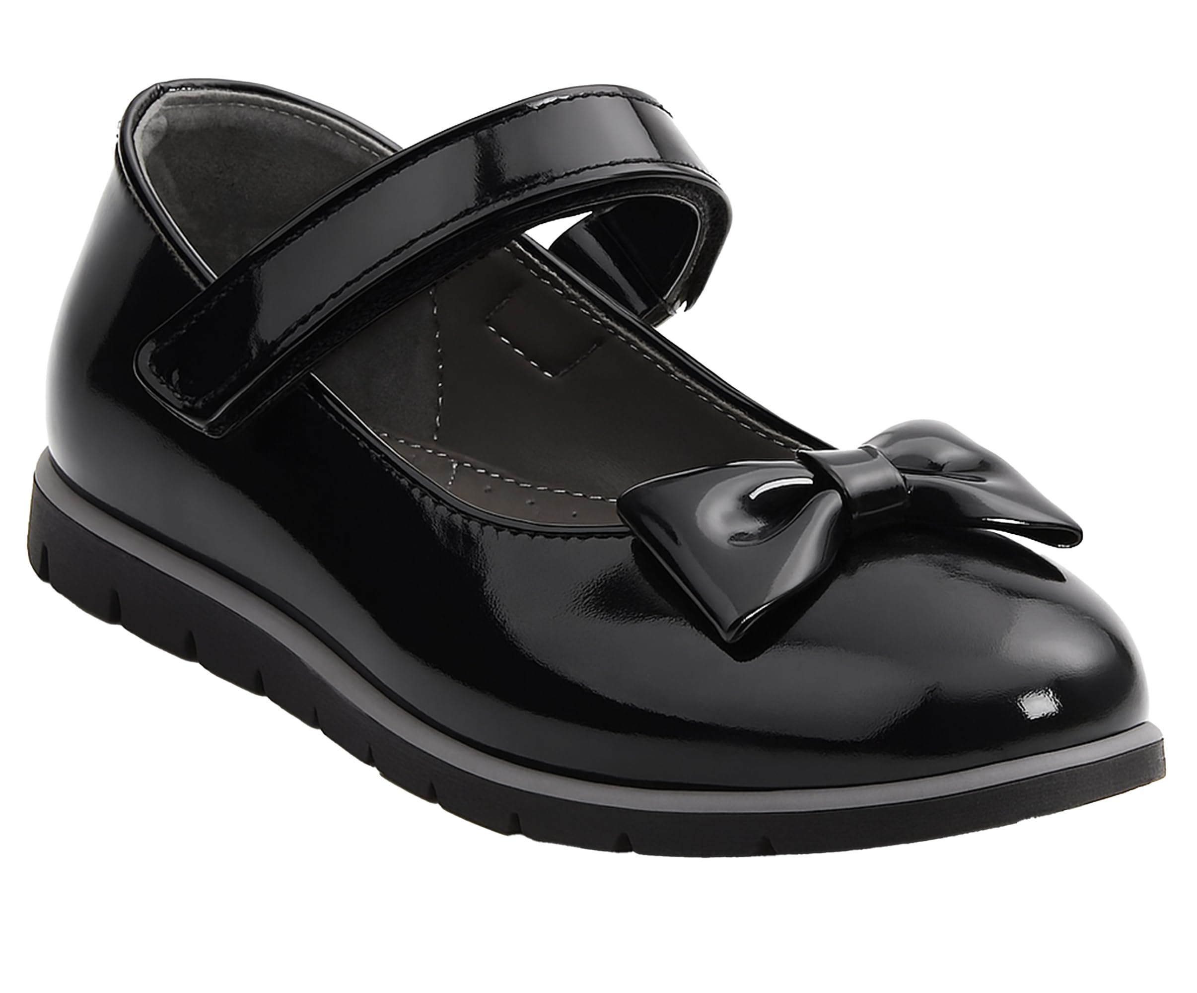 SIRRI Zapatos de Vestir Mary Jane de Charol para niñas, Calzado Plano para comunión y Ocasiones Especiales.