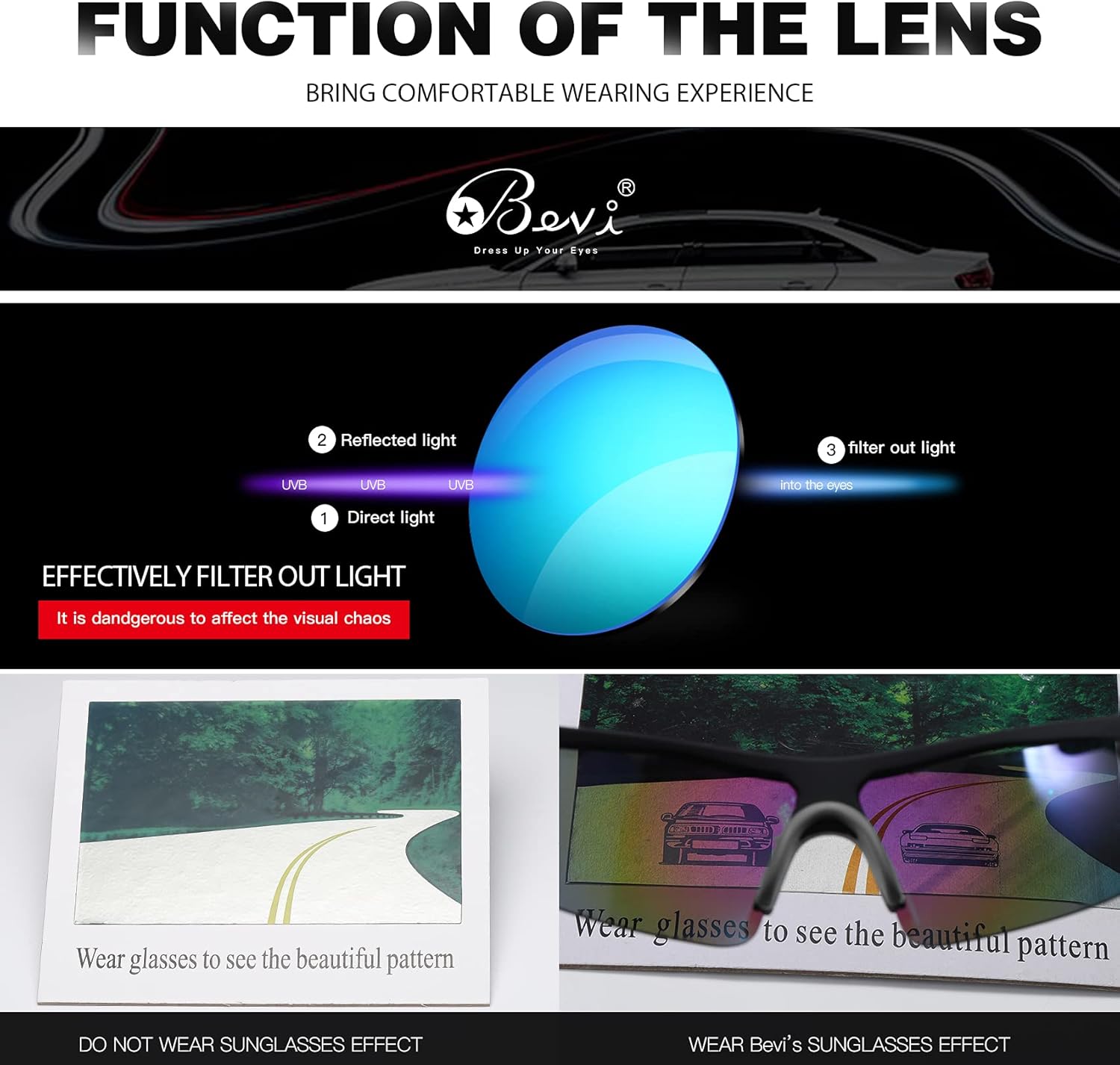 Bevi Polarized Sports Sunglasses TR90 Unbreakable Frame for Men Women Running Cycling Golf Baseball
