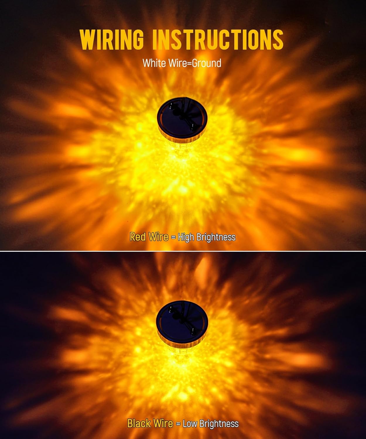 Partsam 2Pcs Glass Watermelon Lights Dual Lens Amber LED Side Marker Turn Signal Lights Chrome Bezel, Outter Trapezoid Innner Diamond-Shaped for Peterbilt Freightliner Trucks Trailers RVs, 10-30V