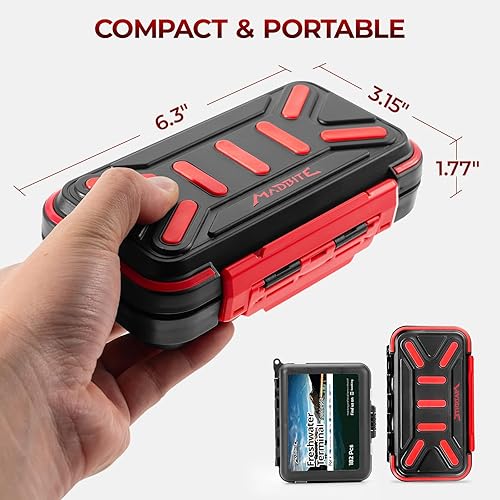 Miniatura 3 de MadBite by KastKing 182/265/400pcs Compact Fishing Tackle Kit - All-in-One Freshwater Hooks, Weights, Bobbers in Tackle Box, Fishing Gear Set for