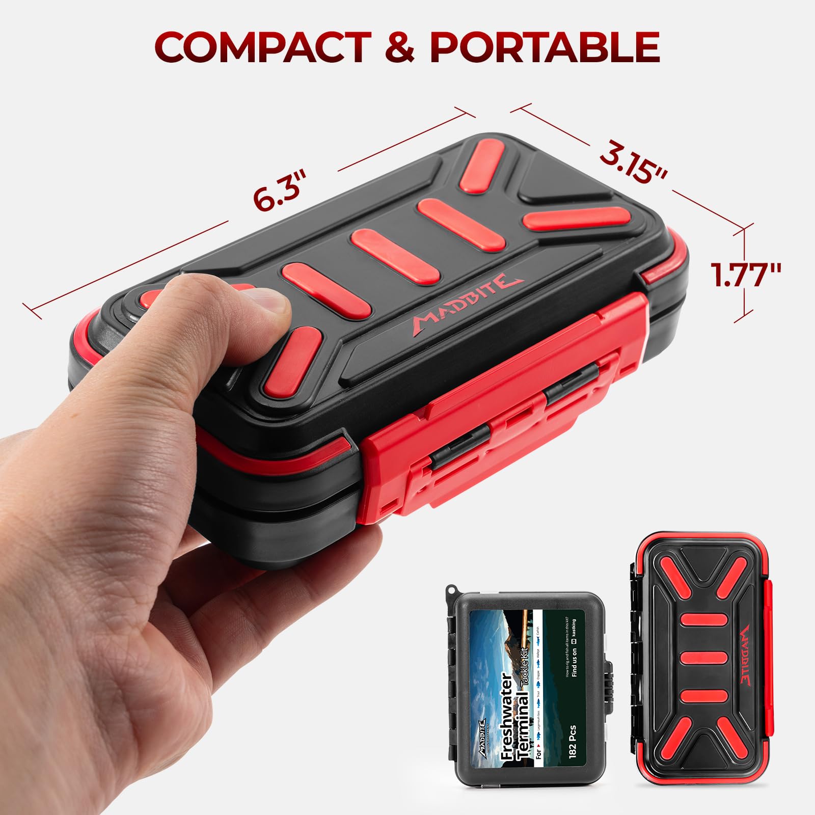 MadBite KastKing - Kit di attrezzatura per terminali d'acqua dolce, 265 pezzi, approvato da esperti di pesca, costruisci 12+ rig, kit di accessori per ami da pesca, attrezzi da pesca, pesi e platine