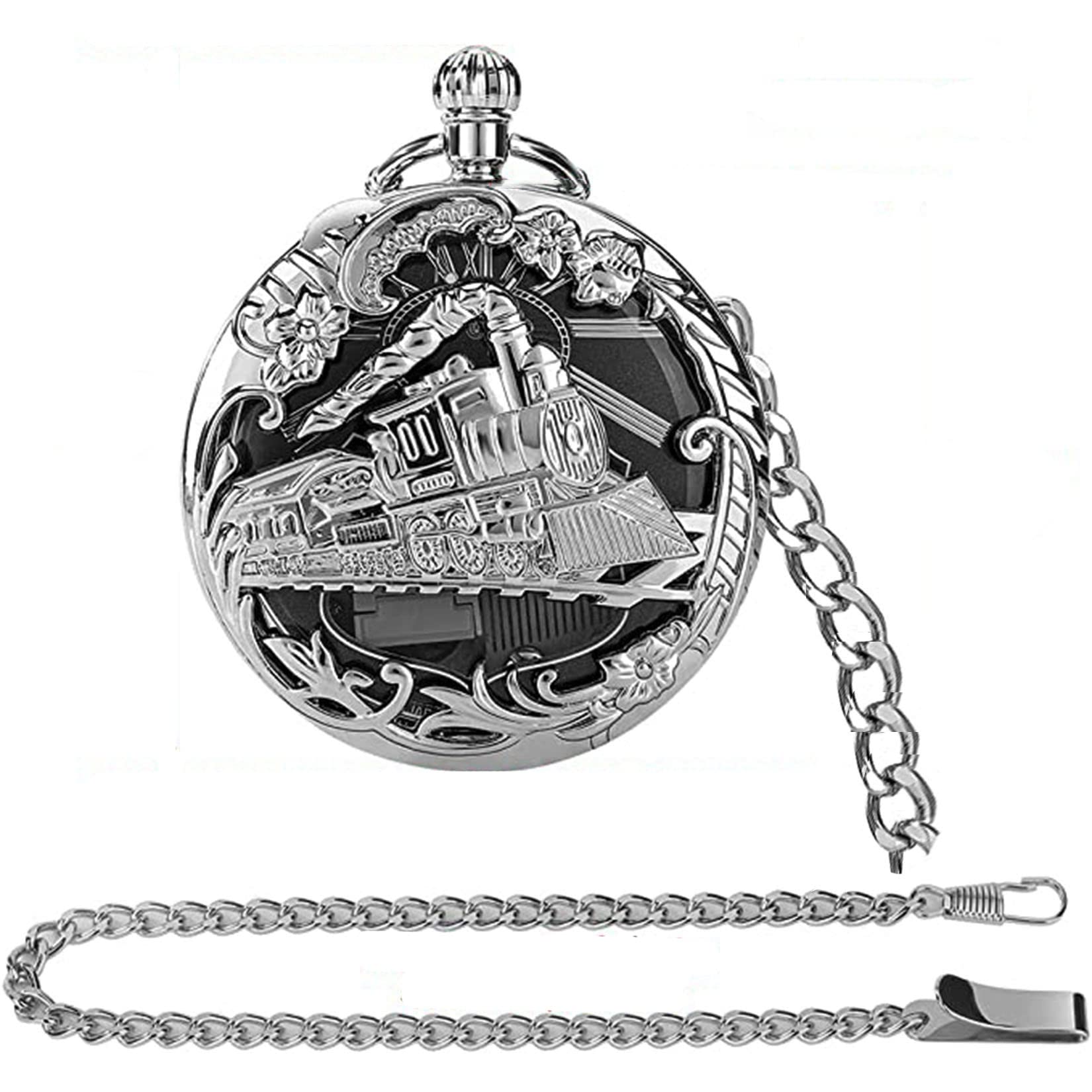 Reloj De Bolsillo Para Hombres, Reloj De Bolsillo De Música Esqueletizado Con Caja De Regalos Para Cumpleaños Día Del Padre Vacaciones Diarias Uso De Escalada De Montaña
