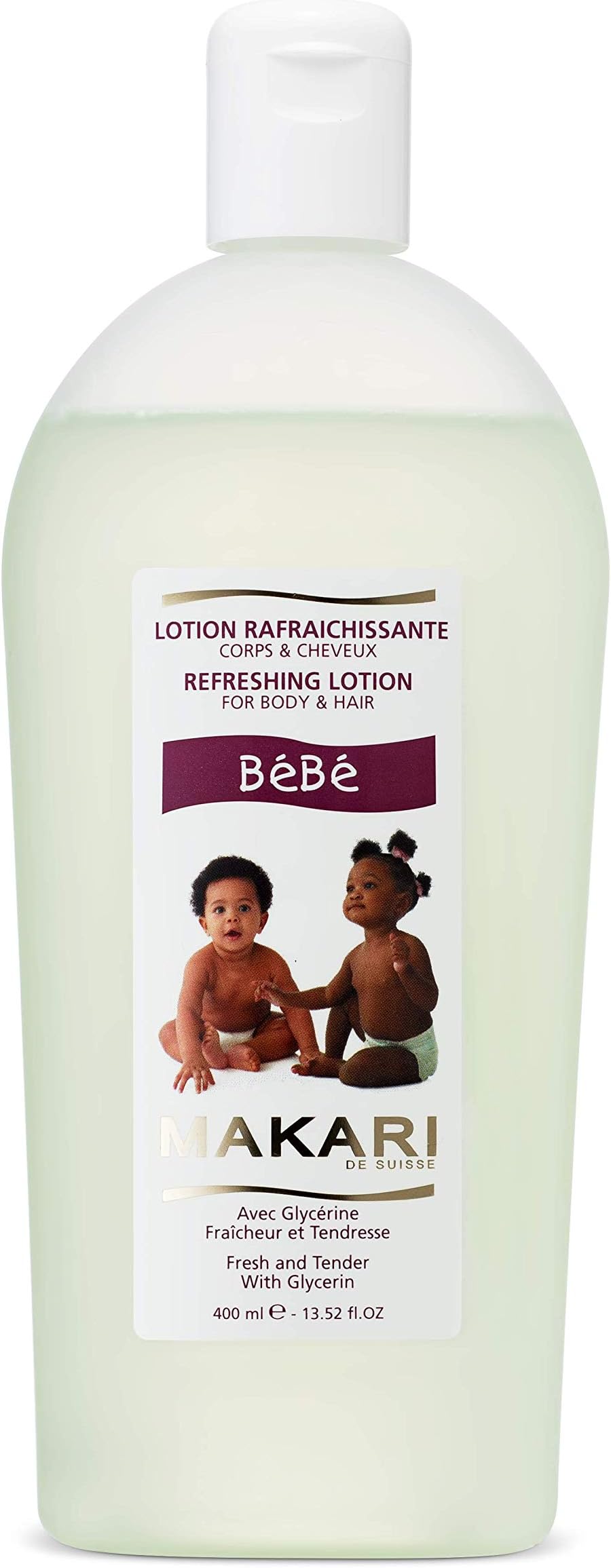 Makari Baby Colonge 13.52 Fl oz - Refreshing Lotion for Body & Hair