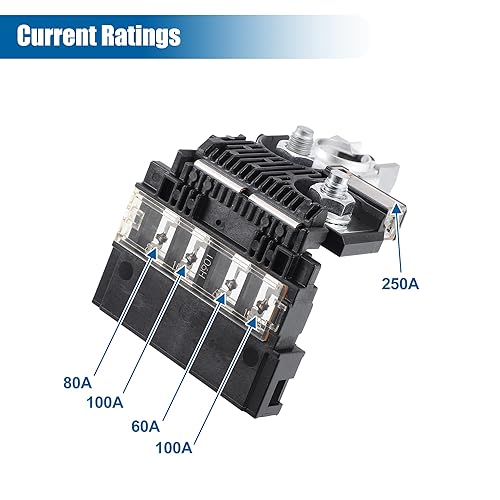 Miniatura 5 de X AUTOHAUX 24380-JA00A Multi Block Fusible para Nissan Maxima Murano 2009 2010 2011 2012 2013 2014 5 Circuito Automotriz Circuito Fusibles 24380JA00A