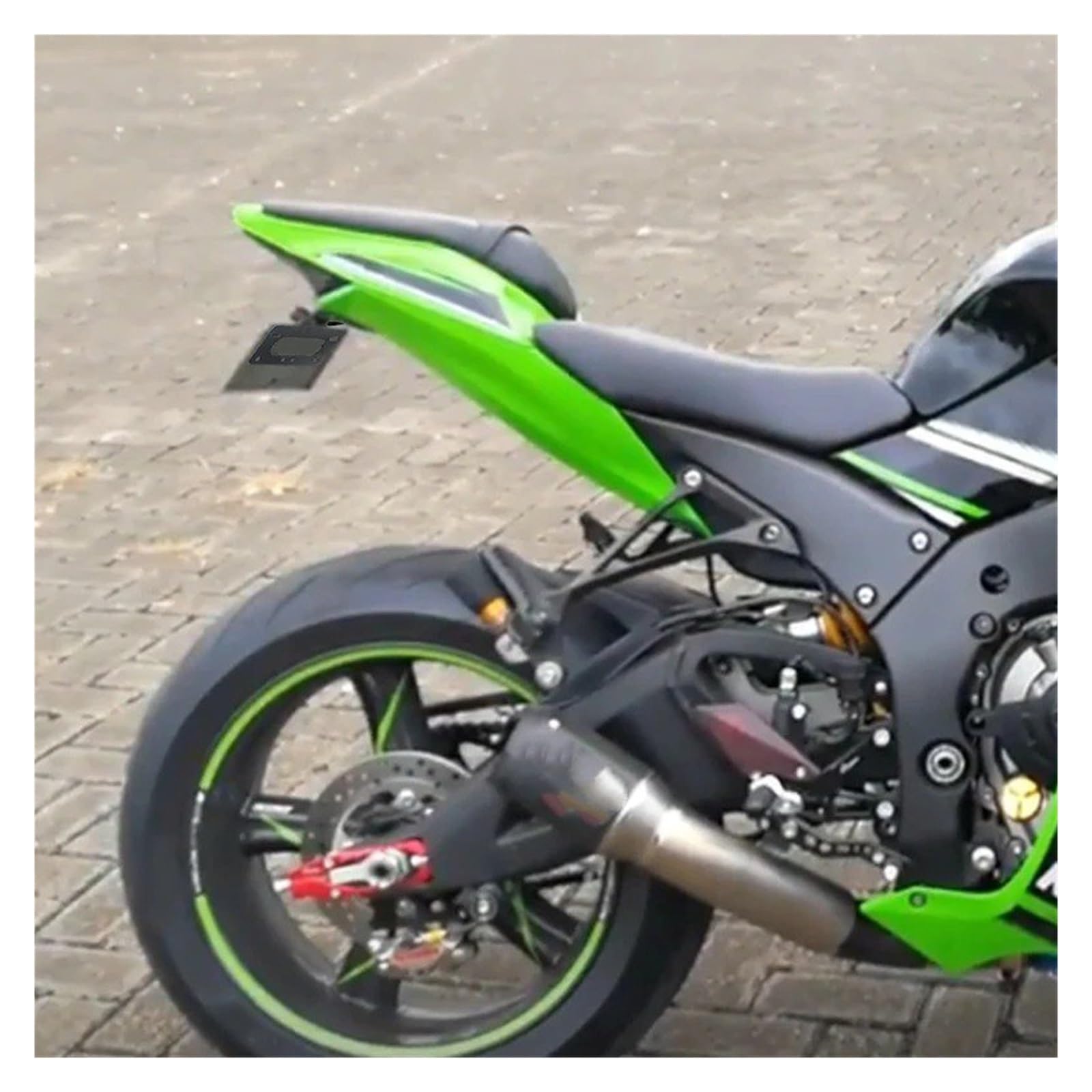 Per Kawasaki ZX-10R ZX10R 2016-2020 Portatarga Moto Supporto Targa | Kit eliminazione parafango Tail Tidy per moto in alluminio