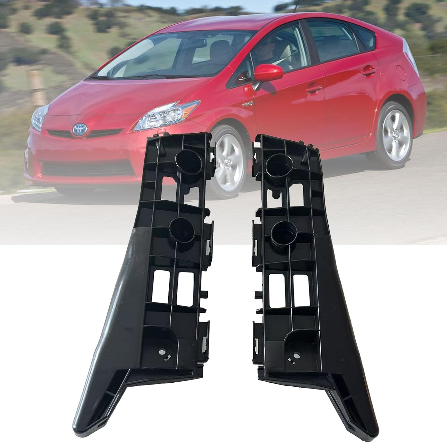 521450E080 521460E060Front Left & Right Side Bumper Bracket Retainer Bumper Holder For Highlander 2014-2019 52145-0E080 52146-0E060 2 PCS