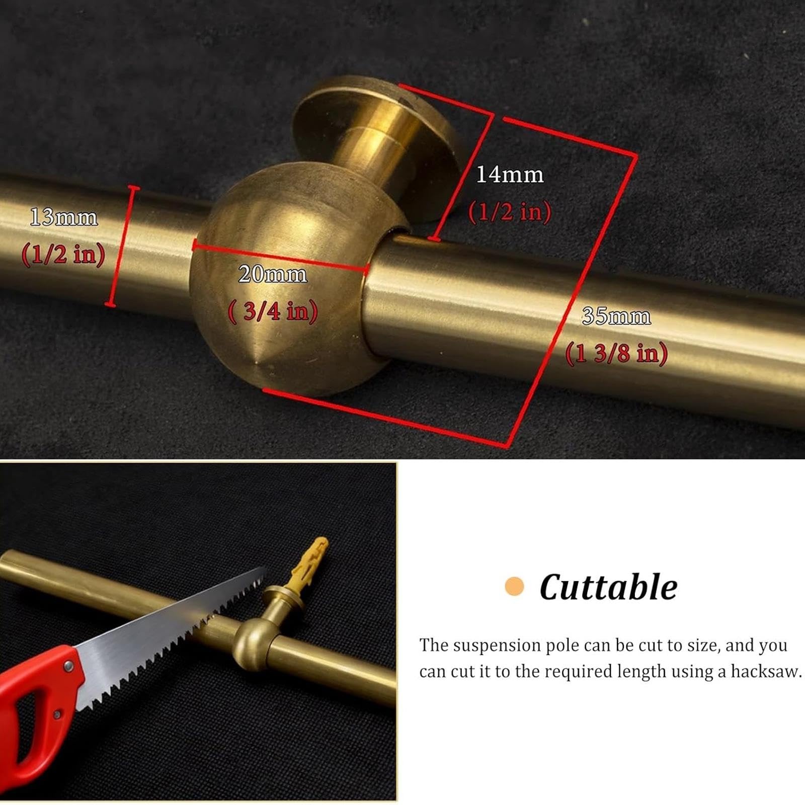 Système De Suspension Murale Vintage Rail De Cimaise pour Salon Chambre Bureau(0.76m (29.9in))