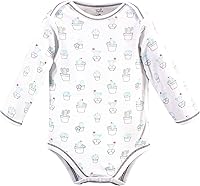 Vista 4 de Touched by Nature unisex-baby Organic Cotton Long-sleeve Bodysuits