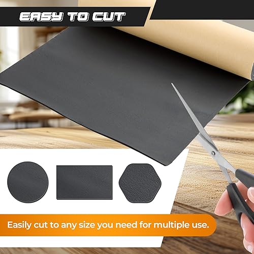 Miniatura 4 de NATGAI Esponja de neopreno con lámina de goma de espuma adhesiva de 18 pulgadas de grosor x 12 pulgadas de ancho x 24 pulgadas de largo, cortada a