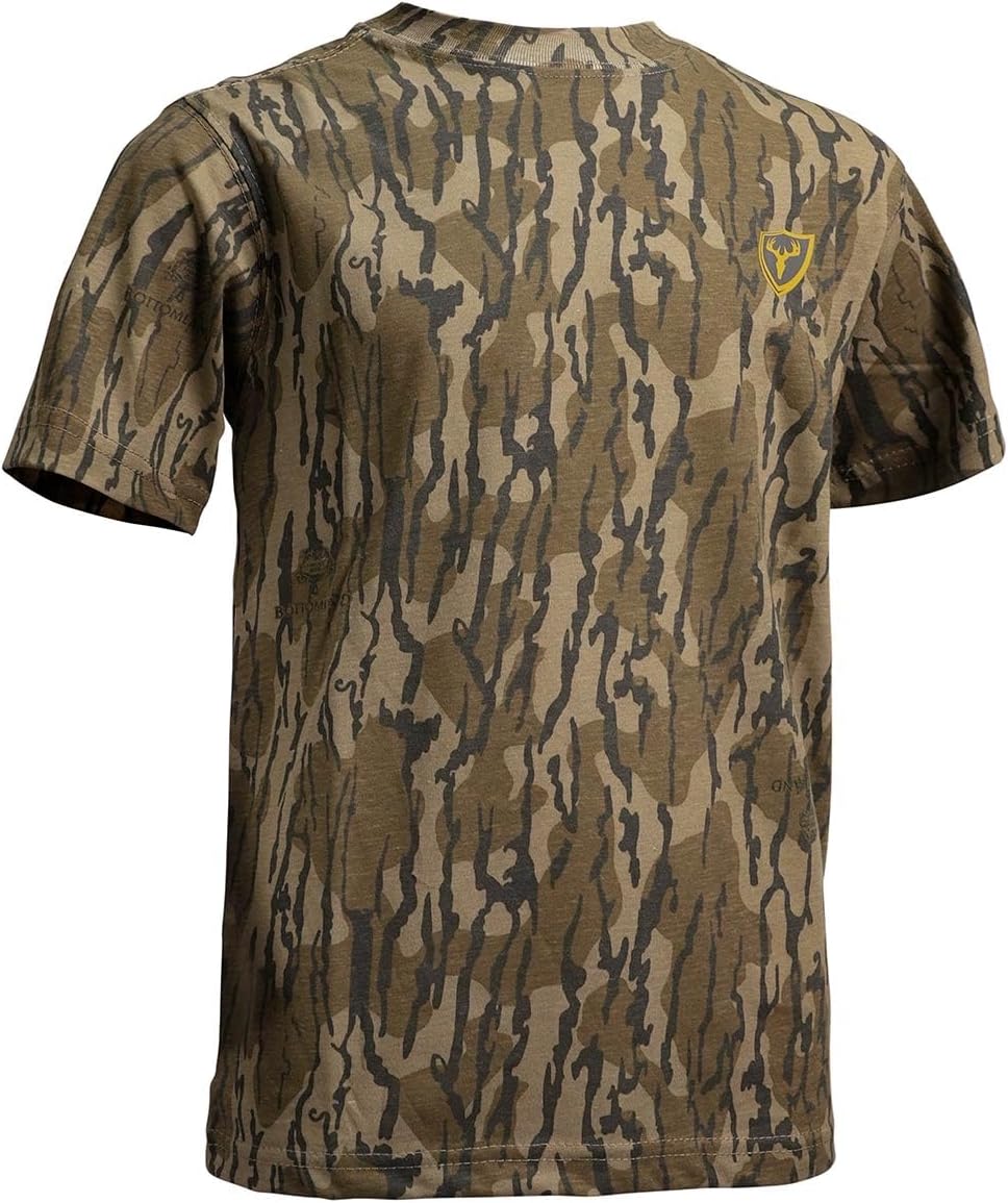 Shield Series Youth Fused Cotton Short Sleeve Shirt, Youth Camouflage Shirt