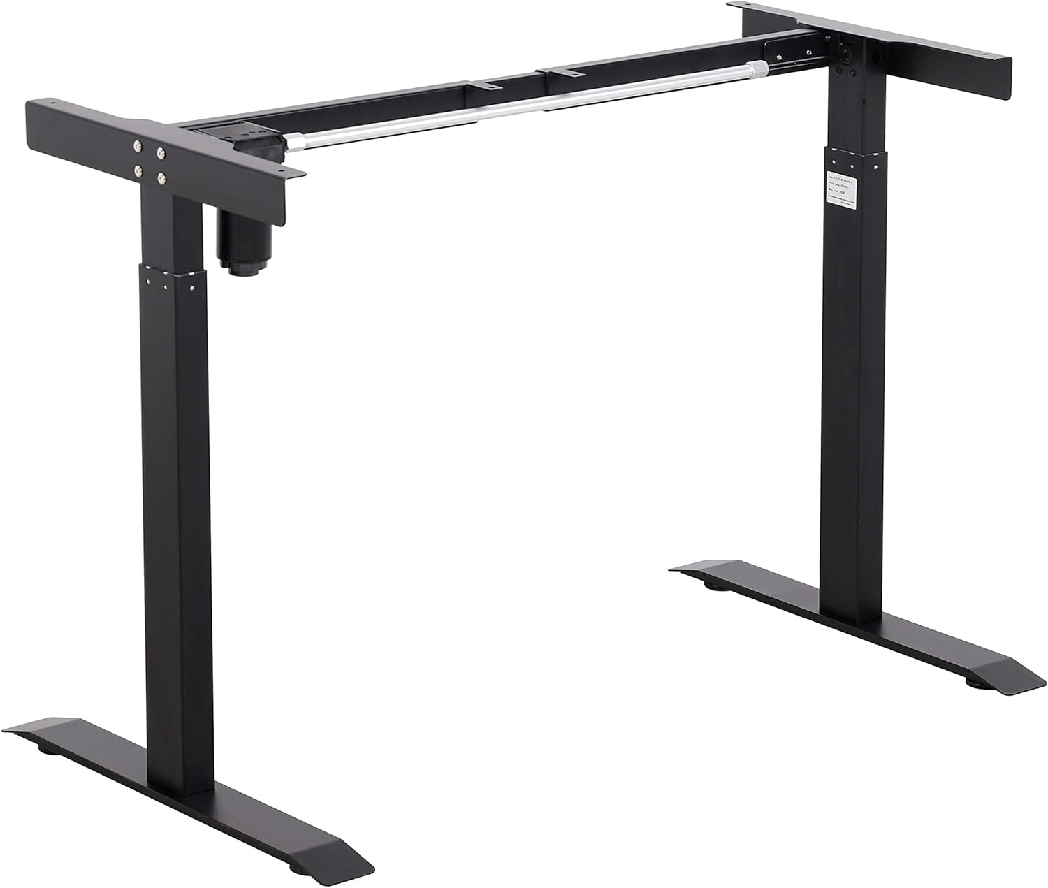 UNICOO - Electric Stand Up Desk Frame, Standing Desk Frame, Single Motor Ergonomic Standing Height Adjustable Base with 4 Memory LED Control Panel (Single Motor Frame - Black)