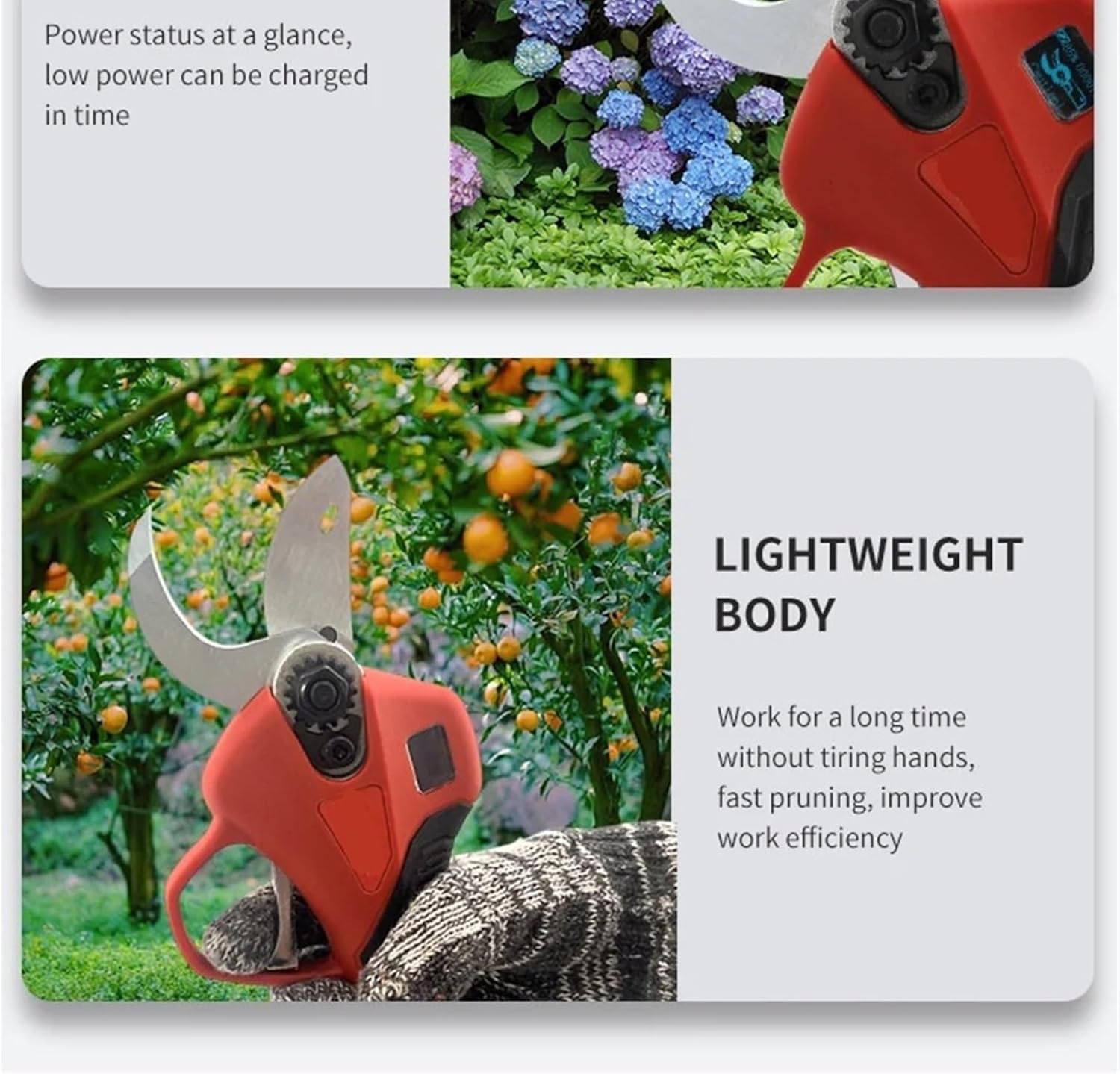 Pruning Shears, Brushless Electric Scissors Pruning 25mm Garden Fruit Trees Potted Tools,for Garden