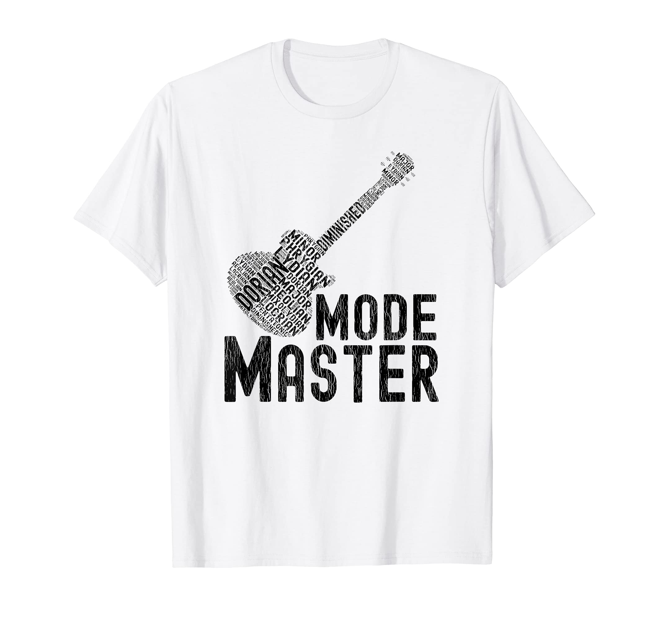Guitar Player Mode Master Modes And Scales Guitar Masters T-Shirt, White
