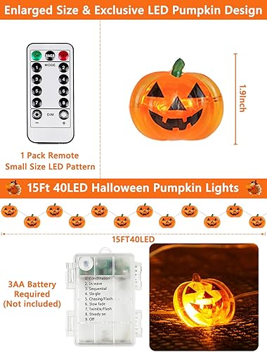 Vista 102 de Guirnalda de 200 luces LED enchufables de 66 pies, tira de luces impermeables para exteriores e interiores, 8 modos con temporizador, luz de Navidad