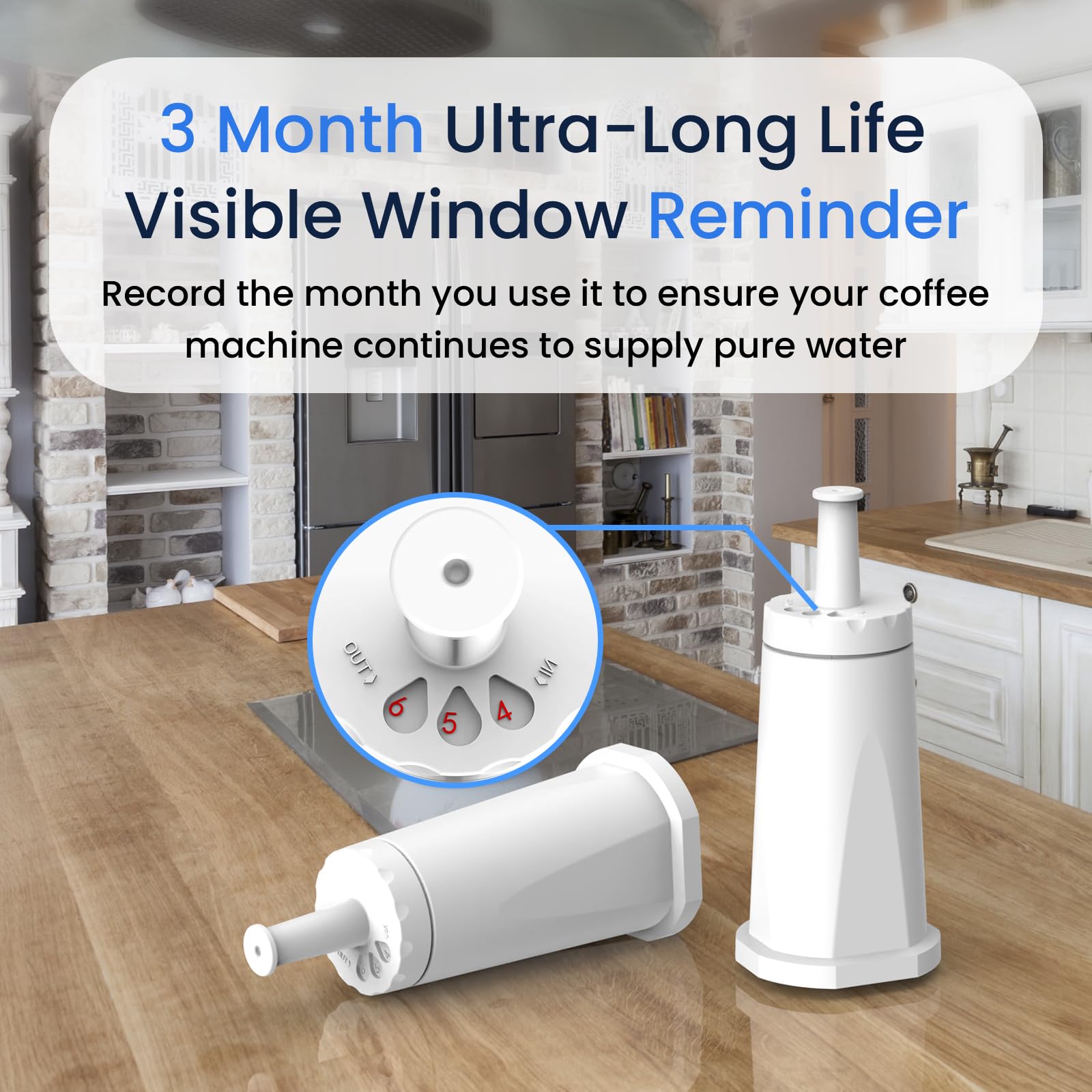GLACIER FRESH (2 Pack) Water Filter Compatible with Sage® Coffee Machines Barista Express Pro Oracle Touch - Image 4